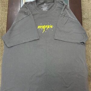 Empyre Charcoal Gray T-Shirt with Yellow Logo